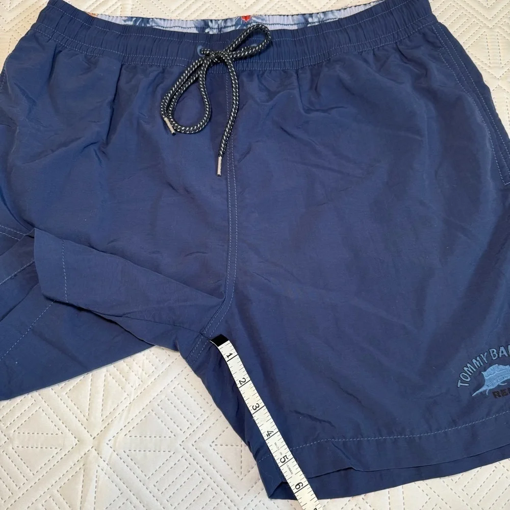Tommy Bahama Swim Trunks Happy Go Cargo Size Large In Blue